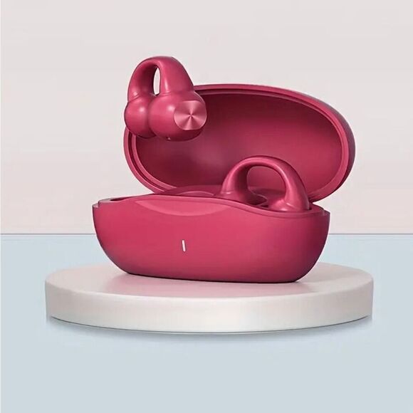Wireless Ear Bud Clip Headphones Touch Control Voice Noise Reduction Lightweight